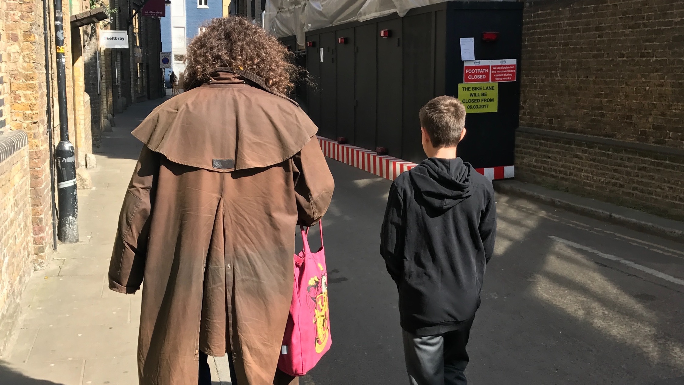 Travis Hackett enjoys a Muggle Tour of London lead by Hagrid's cousin Will